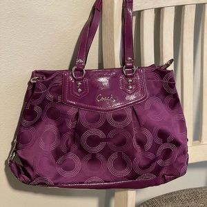 Fuchsia Signature Coach Purse
